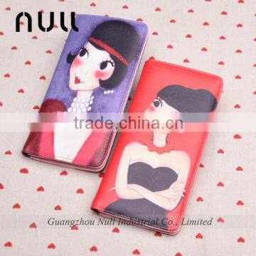 Cartoon Characteristic Printed Long Hand Made Wallet for Girl photo-2