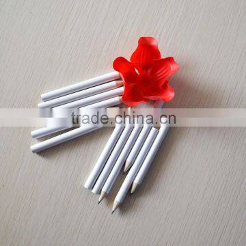 Promotion 3.5" Round Shape White Body 2.0mm HB Lead Golf Pencil ( HB Wooden Pencil ) Sharpened photo-2