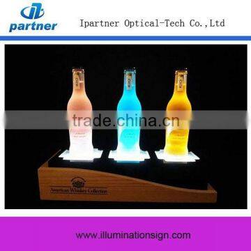 Low Price Illuminated Led Bottle Display Holder