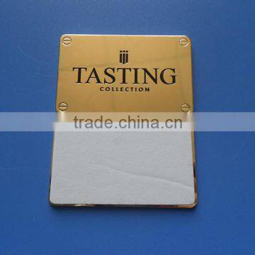 Hot selling custom handbag logo plate wholesale