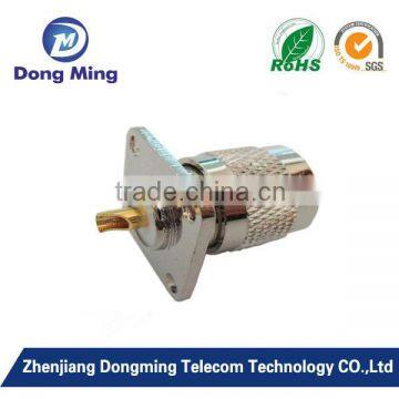 UHF male with 4 hole Flange rf connector adapter