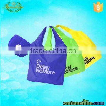 promotional 190T nylon folded shopping bag