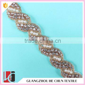 HC-4693-1 Hechun Fashion Pearl Trim for Weddingdress photo-3