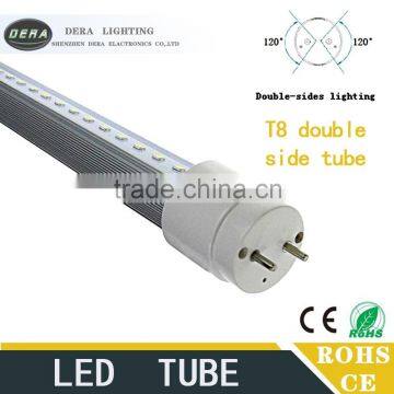Energy Saving Double Side t8 8ft 2.4m Led Tube Light Fixture T8 Type 2400mm 45w Led Tube 2 Line photo-3