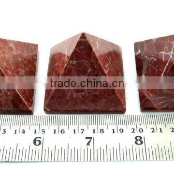 Red Jasper wholesale pyramid from khambhat gujarat india