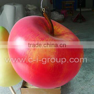 Holiday decoration Outdoor Fiberglass Fruit Furniture Apple decoration