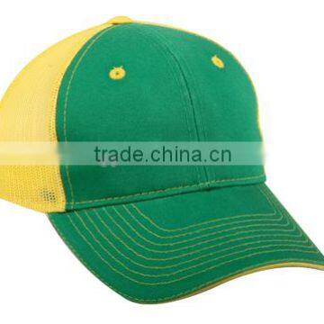 High Quality Contrast Stitching 6 Panels Cap and Hat, 100% Cotton Blank Mesh Trucker Cap Wholesale                        
                                                Quality Choice