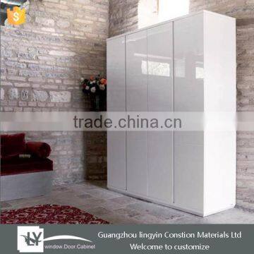 2015 custom made closet hotel furniture high gloss lacquer glass bedroom wardrobe designs