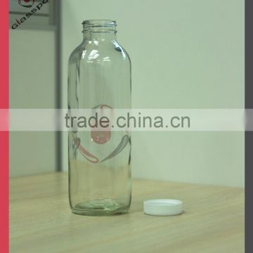 High Flint Glass Bottles Milk / Beverage Glass Bottles