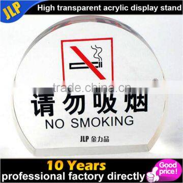 Acrylic notice board display for not smoking