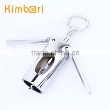 personalized manual mirror zinc alloy wine corkscrew