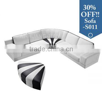 leather sofa in china balcony sofa set l shaped sofa bed