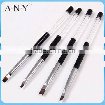 ANY Nail UV Gel Art Design French Nails Painting 4PCS Rhinestone Nail Art Brush Set