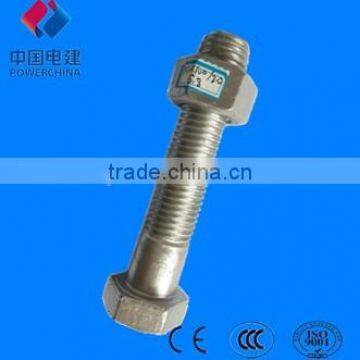 galvanized M20*100/20 hex bolt