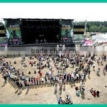 RP Hot sale aluminum stage aluminum truss with crowd control barricade