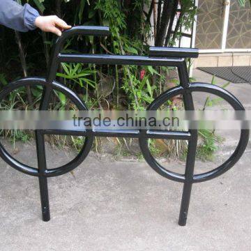 Black powder coated bicycle bike work stand bicycle rear rack