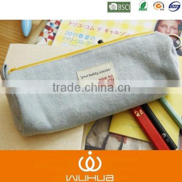 Soft round shape zipper pencil case