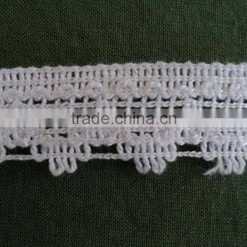 100% Cotton Knitted Computer Design Lace / 100% Cotton Garments Wear Lace photo-2