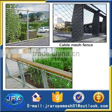 Eco friendly stainless steel cable mesh fence