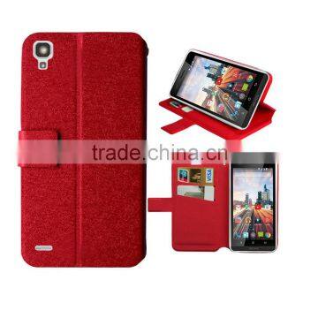 for Archos 50c Helium Case Red Wallet Leather Case High Quality With Factory Price