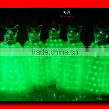 Programmable LED and Fiber Princess dance Dress