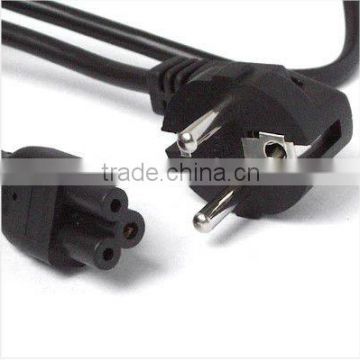 EU plug ac power cable