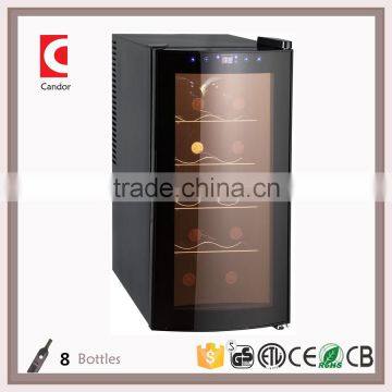 10 Bottles Mini Wine Refrigerator with Smoked Glass Door CW-30