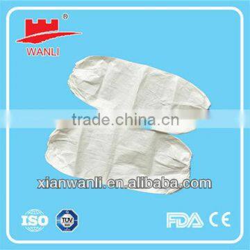 Disposable Nonwoven White Microporous Waterproof Sleeve Cover