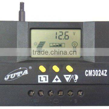 30A 12V/24V PWM Solar Charge Controller With LCD Display for 1000W Home System and Streetlight Use Quality Choice photo-2