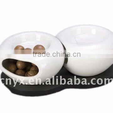 White Ceramic Nut Dishes