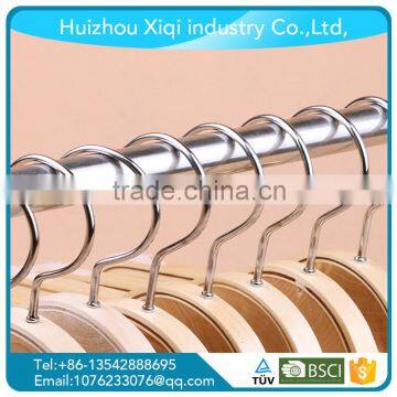 wooden cloth hanger/Jacket Hangers,wood hanger machine,wonder hanger Nickel-Plated Hook, Natural Finish