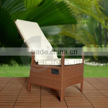 Soft Cushion Adjustable Outdoor Rattan Furniture Rattan Chairs