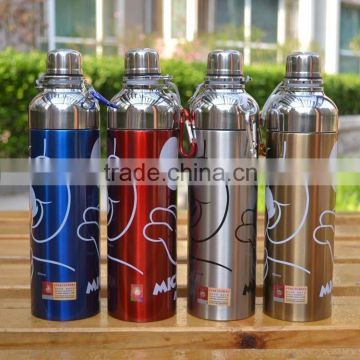 Stainless Steel Water Bottle 500ml Metal Flask Canteen Drinks