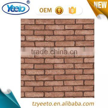 Ancient Style Brick Decal PVC Self Adhesive Foil For Wall