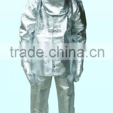 Five Layer Protective Mateial Heat Insulation Resistant Aluminized Suit for Firefighting Rescue photo-2
