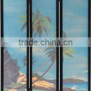 Beach Bamboo Folding Screen