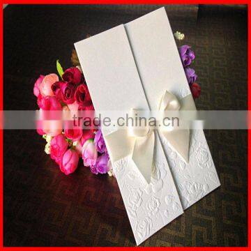 2014 Hot Sale Fashion Custom Printed Blank Invitation Card