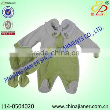 cute design wholesale baby boutique clothing baby romper 3pcs set