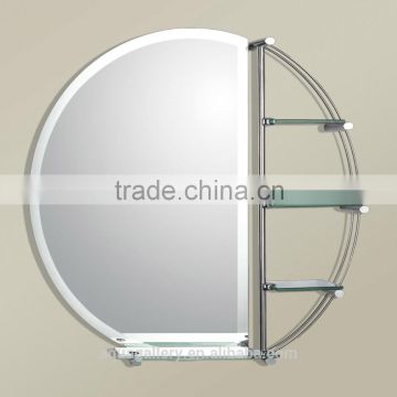 Corrossion Resistance Wall Hung Silver Mirror with Stainless Steel Shelf