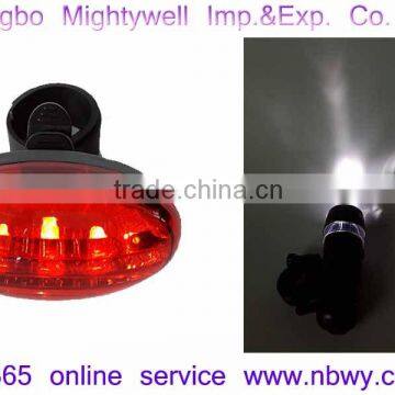 5 White LED + 5 Red LED Bicycle Safety Light Kit photo-4