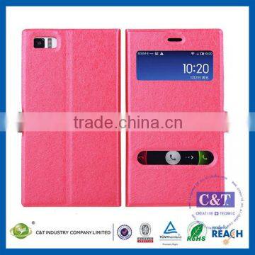 C&T FACTORY BEST SELL Fashion leather pouch for xiaomi mi3 mobil phones