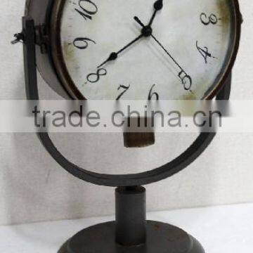 wrought iron desktop clock