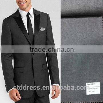 AC Style!!! Charcoal Gray Herringbone Slim Fit Tuxedo Suit