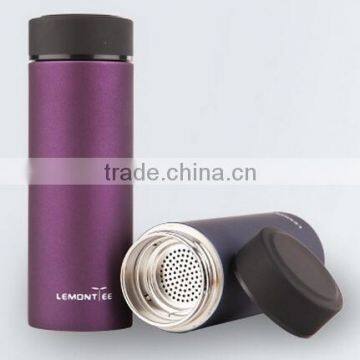 Premium quality eco-friendly double wall Insulated 304 stainless steel tube bottle travel coffee mugs flask vacuum thermos cups