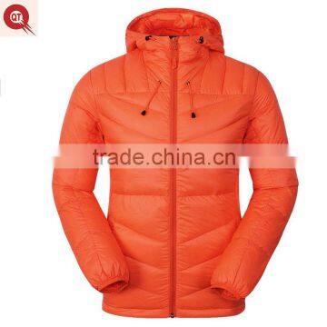 2016 popular mens winter super light weight pure color hoody duck down jacket