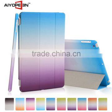 Manufactory Fabrication New Arrival PU Smart Cover Case Gradient Clour Styles Tablet Smart Case for Mini1/2/3 photo-2