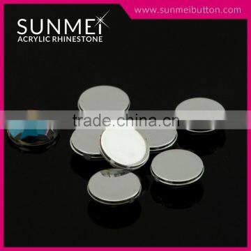 In Stock Items Round Shape Flat Back Acrylic Rhinestones for Nail Art