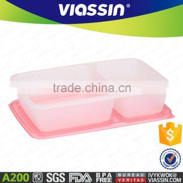 A200 food grade plastic food container double case 1000mlx2