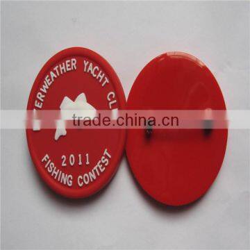 Various promotional Custom soft PVC breastpin