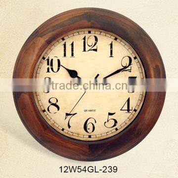 12 inch high quality old style wall clock antique (12W54GL-239)